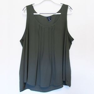 TORRID Sleeveless Pleated Chiffon Blouse